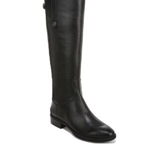 Sam Edelman Womens Penny Tall Riding Boots Black Leather Sz 9 Classic Equestrian